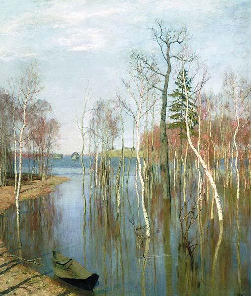 Isaac Levitan Spring, High Water china oil painting image